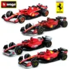 Bburago 1:43 Mercedes-AMG W14 W15 #44 #63 Racing Formula Car Static Simulation Diecast Alloy Model Car 1