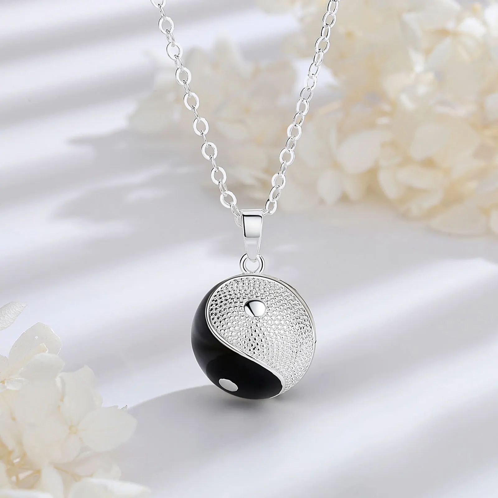 Eudora Harmony Ball Tai Chi Yin Yang Pendant Necklace Pregnancy Chime Bola Angel Caller Fine Maternity Jewelry for Women's Gift