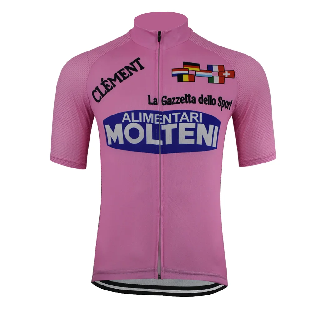 Molteni Retro Cycling  Jersey Top Summer Short Sleeve Clothing Full-zipper PDM Z Magicreme 5
