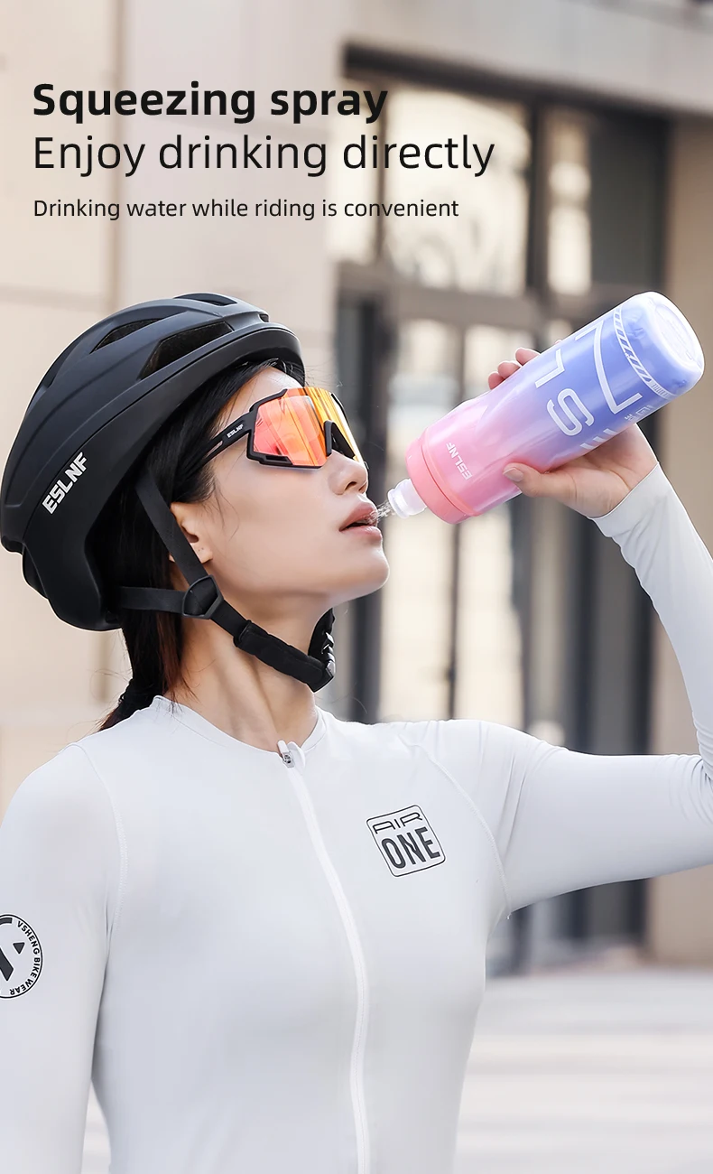 ESLNF 610ML Große Kapazität Fahrrad Reiten Flasche Rennrad MTB Doppel-schicht Isolierte Wasser Flasche Tragbare Fahrrad Wasser flasche – Detail 8