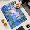 Claude Monet Painting Art Quick Drying Dish Mat Printed Kitchen Tableware Coffee Draining Pad Dinnerware Cup Bottle Placemat 4