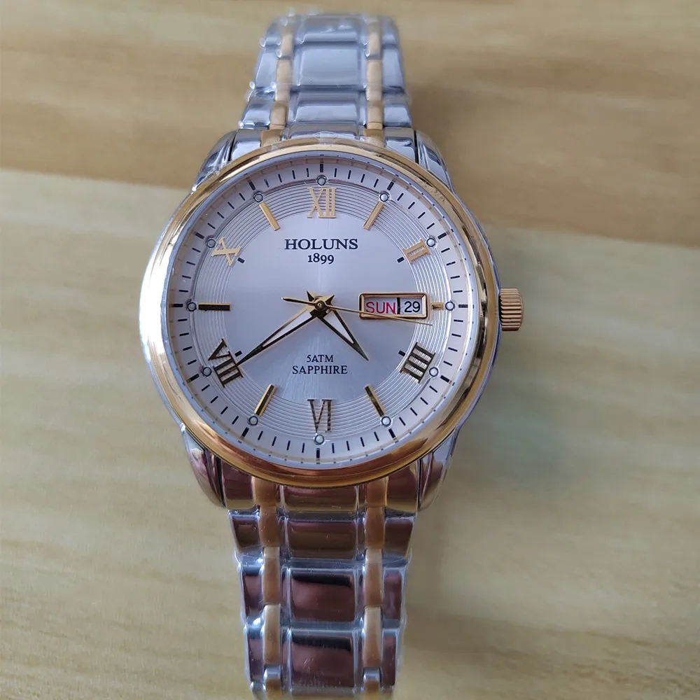 HOLUNS relogio masculino full stainless steel men automatic watch