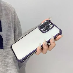 Custodia per telefono in silicone morbido con airbag agli angoli antiurto