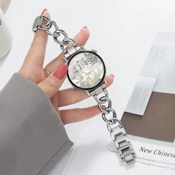 Elegant 20mm Stainless Steel Slim Bracelet Strap - 20mm (Silver)