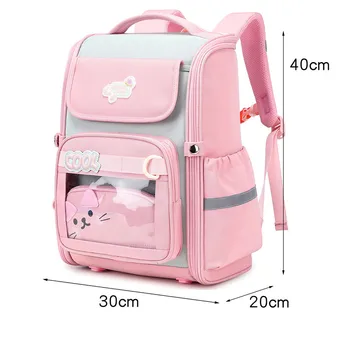2026 Kids Orthopedic School Backpack with pencil case Waterproof Children School Bags for Girls Boys Backpack Schoolbag Primary 1
