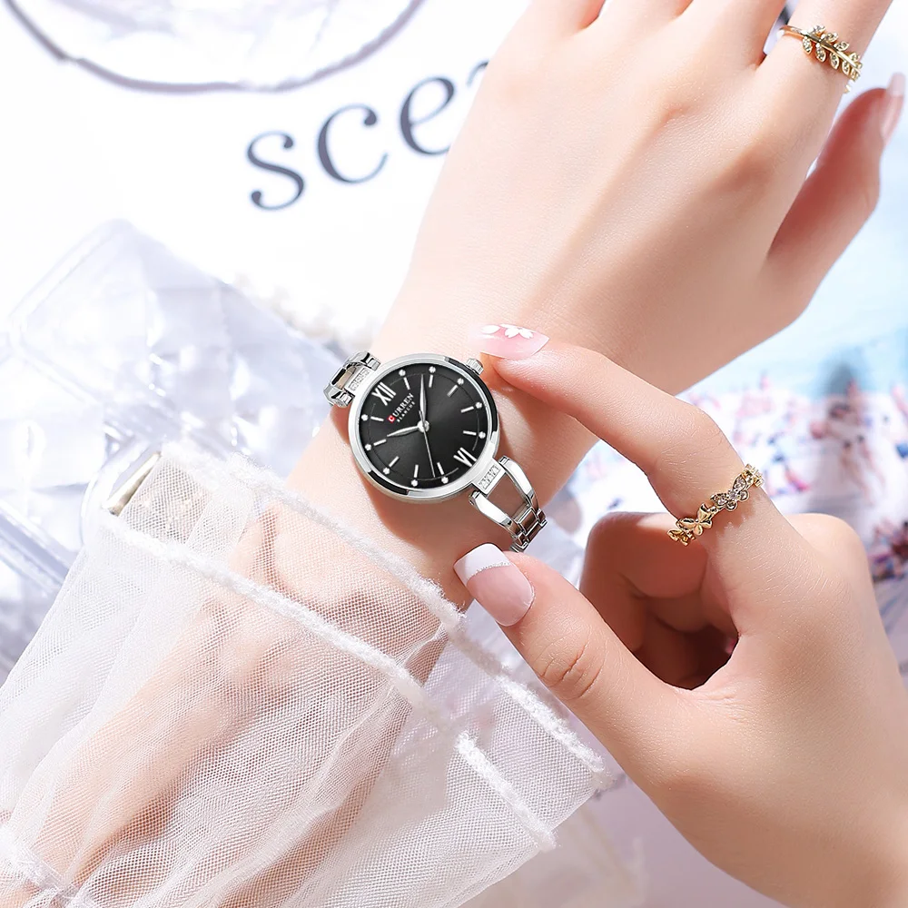 Curren 9092 Women Watch Shining Elegant Luxury Waterproof Quartz WristWatch Birthday Gifts For Women 5
