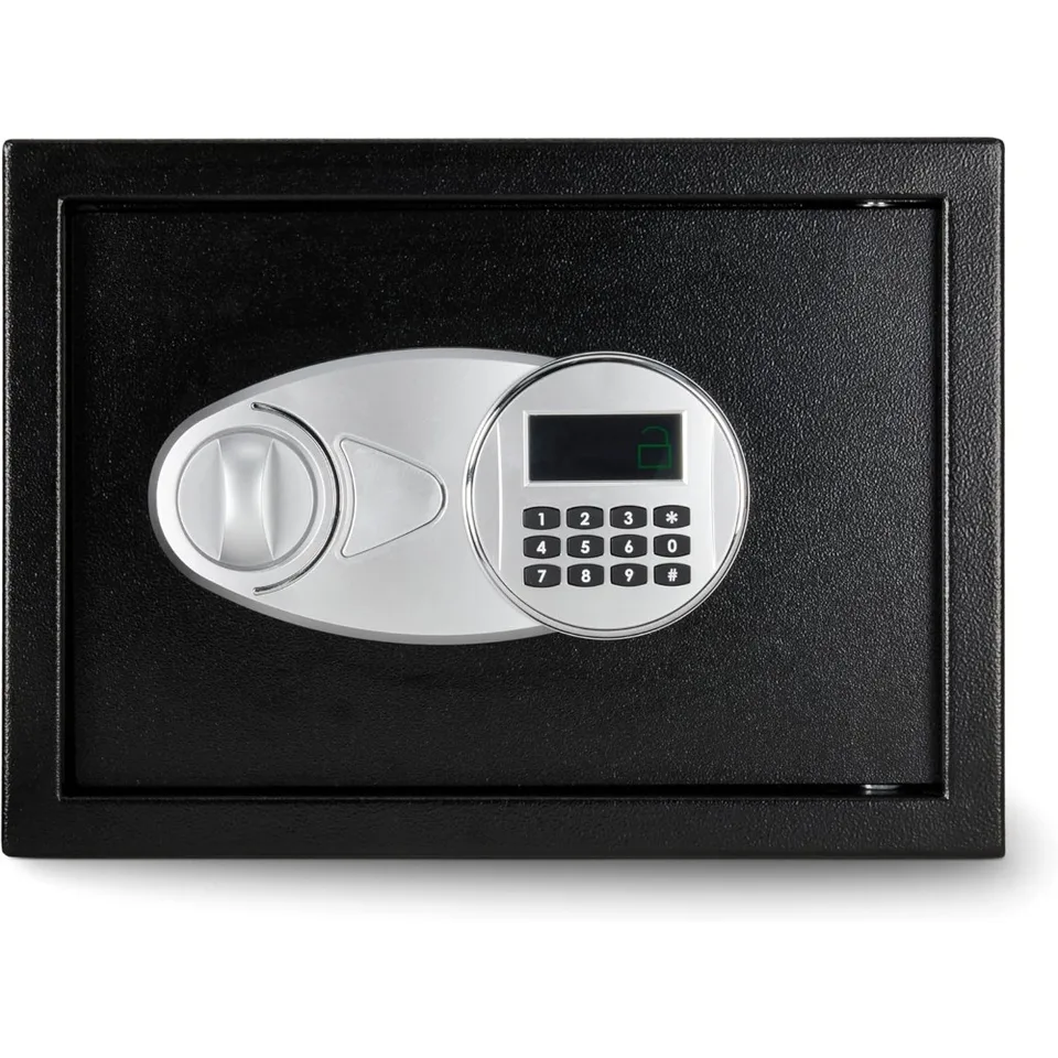 Compact Electronic Steel Safe for Jewelry and Cash