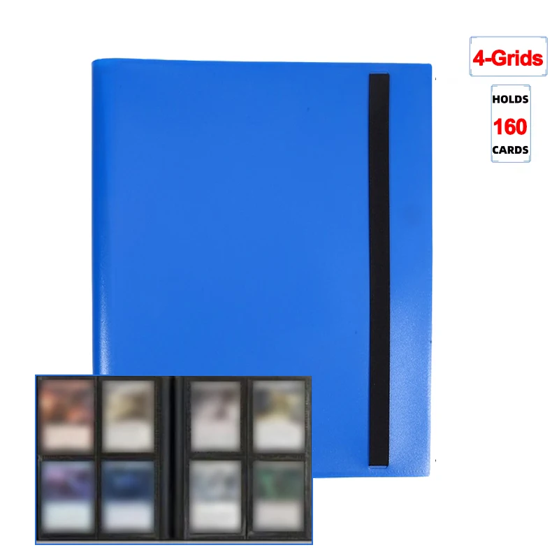 1Pc Card Binder 160/360/480 Trading Card Holder Book Durable Side Loading Card Book With Gaming Cards PP Cover Binder For Cards