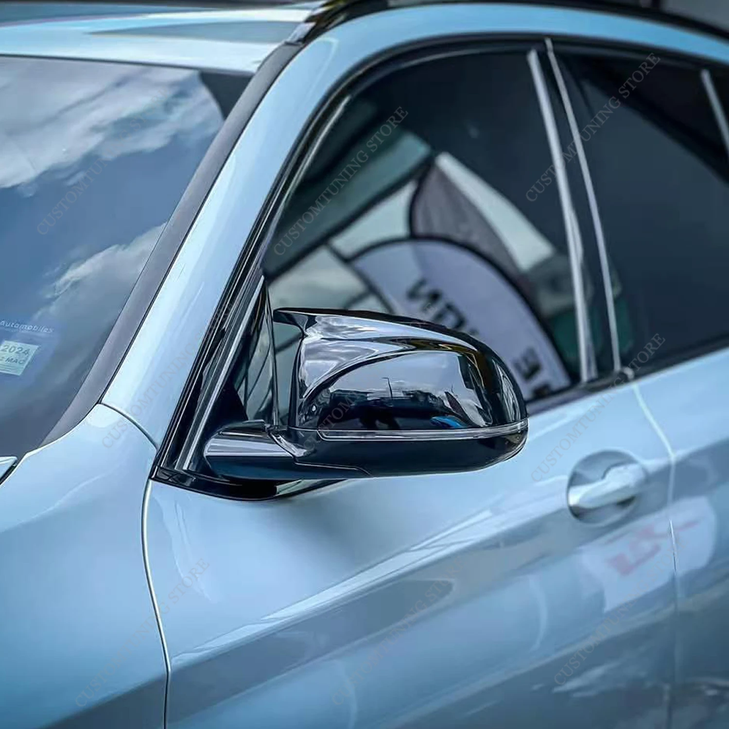 M 스타일 1 쌍 후면보기 미러 커버 캡 트림 쉘 프레임 BMW X3 G01 X4 G02 X5 G05 X6 G06 X7 G07 2018-2025 L-dirve Tuning