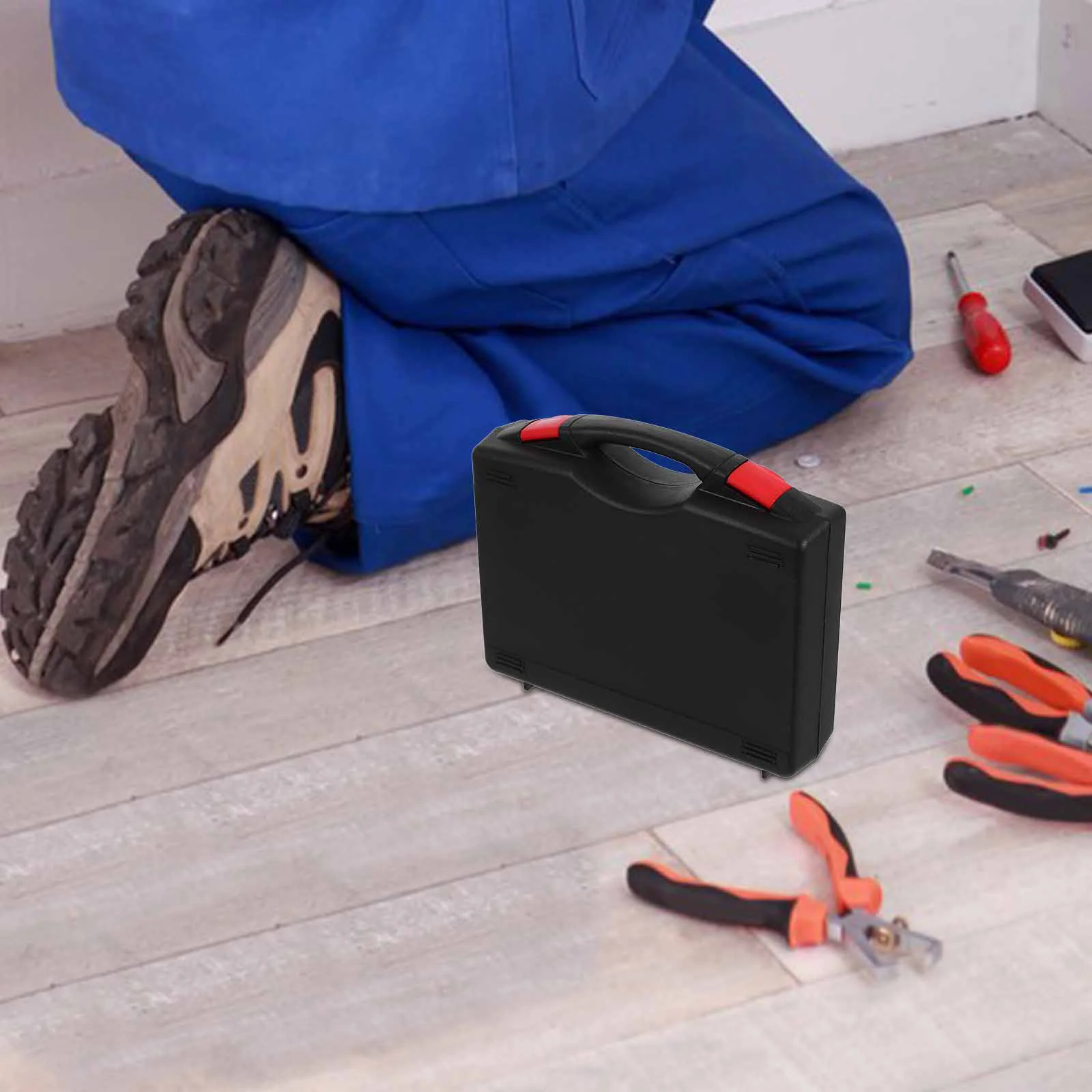Hardware Drill Bit Storage Box Boxes Foam Tool Case Black Small Briefcase for Kids