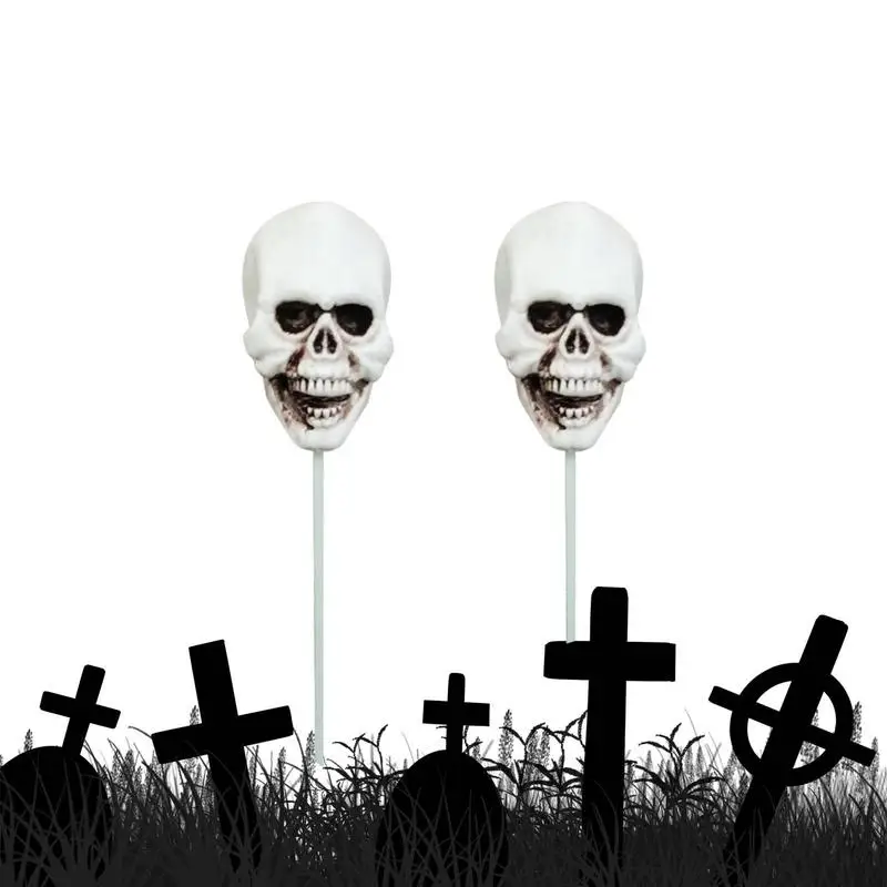 

Skeleton Stakes Acrylic Skull Decor Stake Waterproof Skull Garden Patio Lawn Yard Stake Outdoor Garden Decoration For Lawn