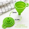 Foldable Silicone Funnel Collapsible Universal Funnels Beer Oil Liquid Hopper Kitchen Cooking Accessories Engine Tools Trechter 5