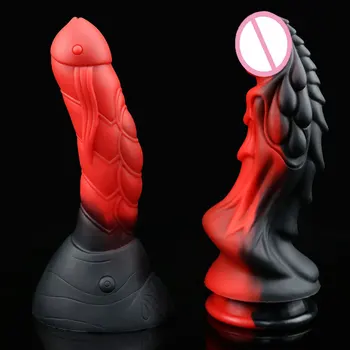 5 Style Monster Dildo Animal Realistic Silicone Big Penis Adult Sex Toys For Couples Lesbion Fake Dick Masturbation stimulation 2