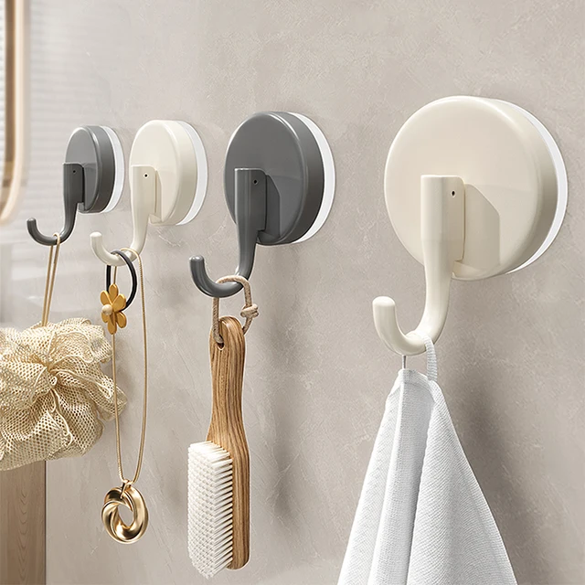 ไม่จําเป็นต้องเจาะตะขอดูดประตูด้านหลังตะขอกาวรับน้ําหนักที่แข็งแกร่งตะขอกาวห้องน้ํา, ตะขอกุญแจ, ตะขอครัว 1