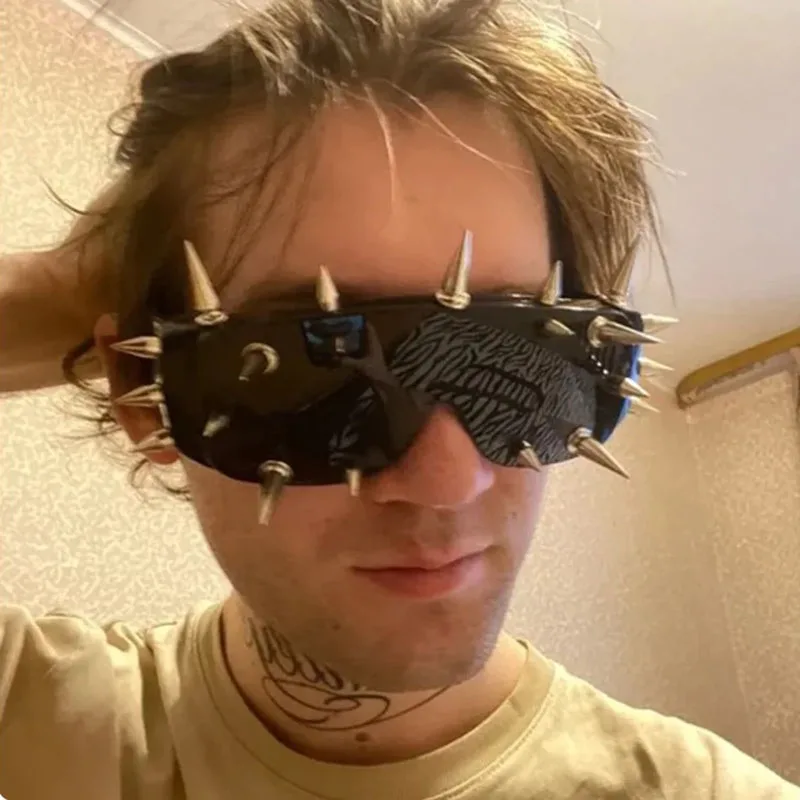 Y2K Steampunk Big Frame Sunglasses Women Men