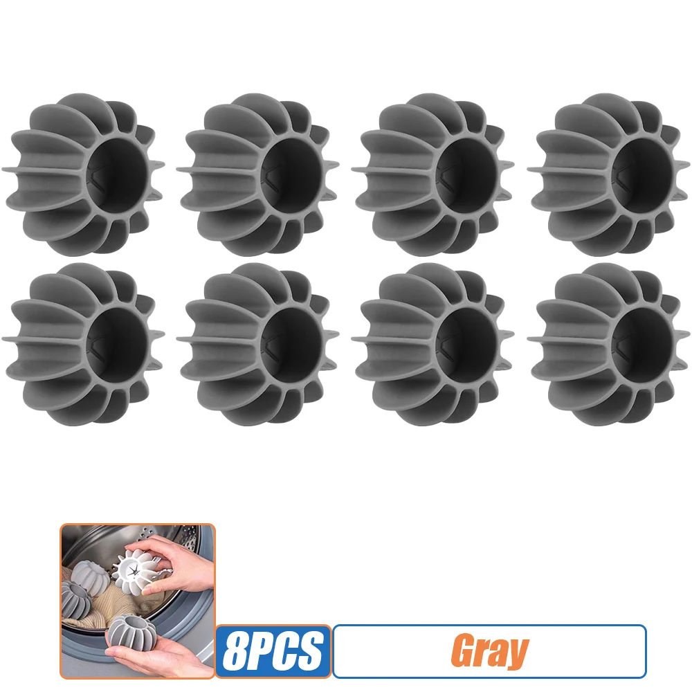 8pcs Gray