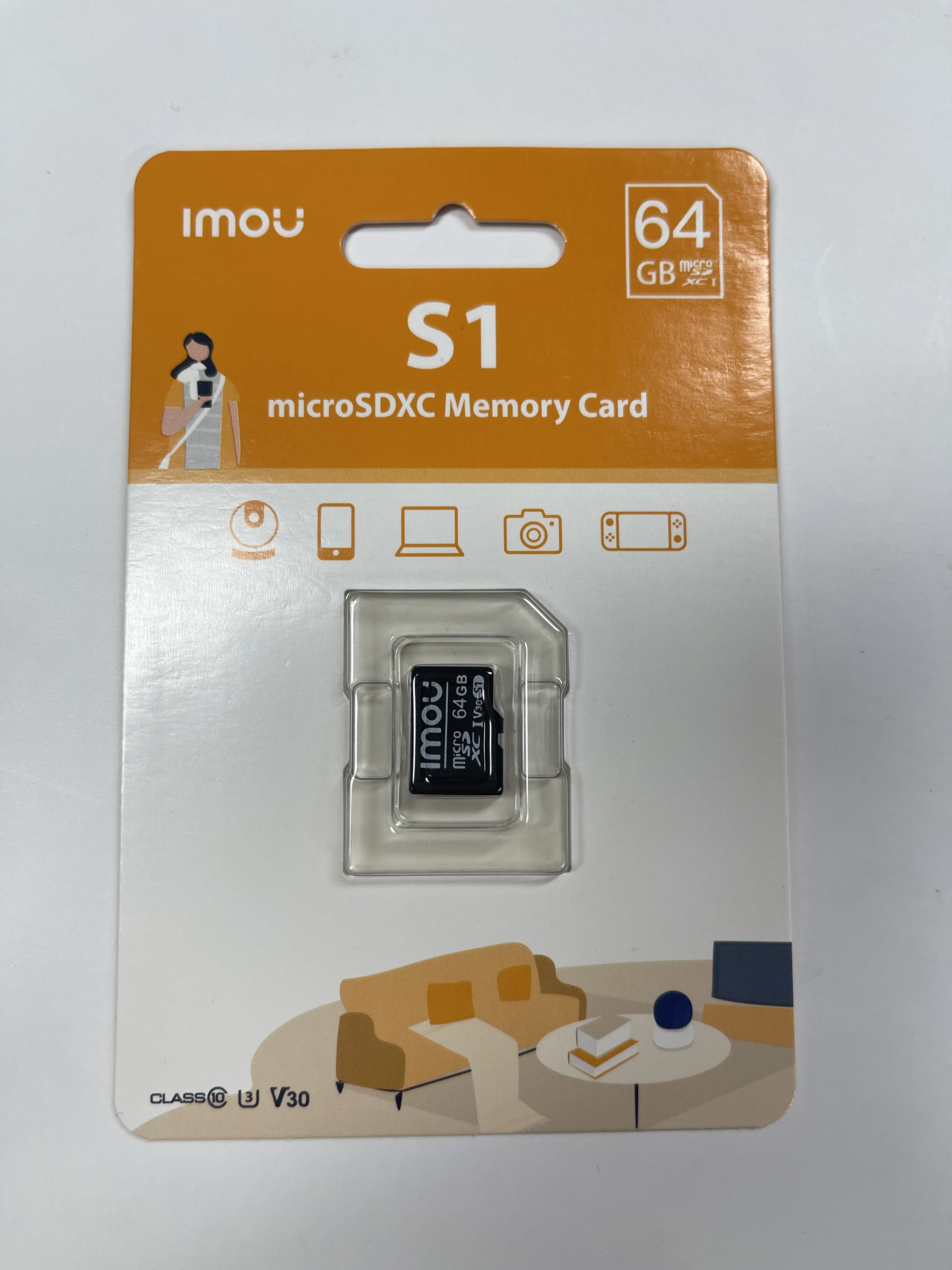 IMOU-Carte Micro SD 64 Go, Classe 10, Haute Vitesse, Flash