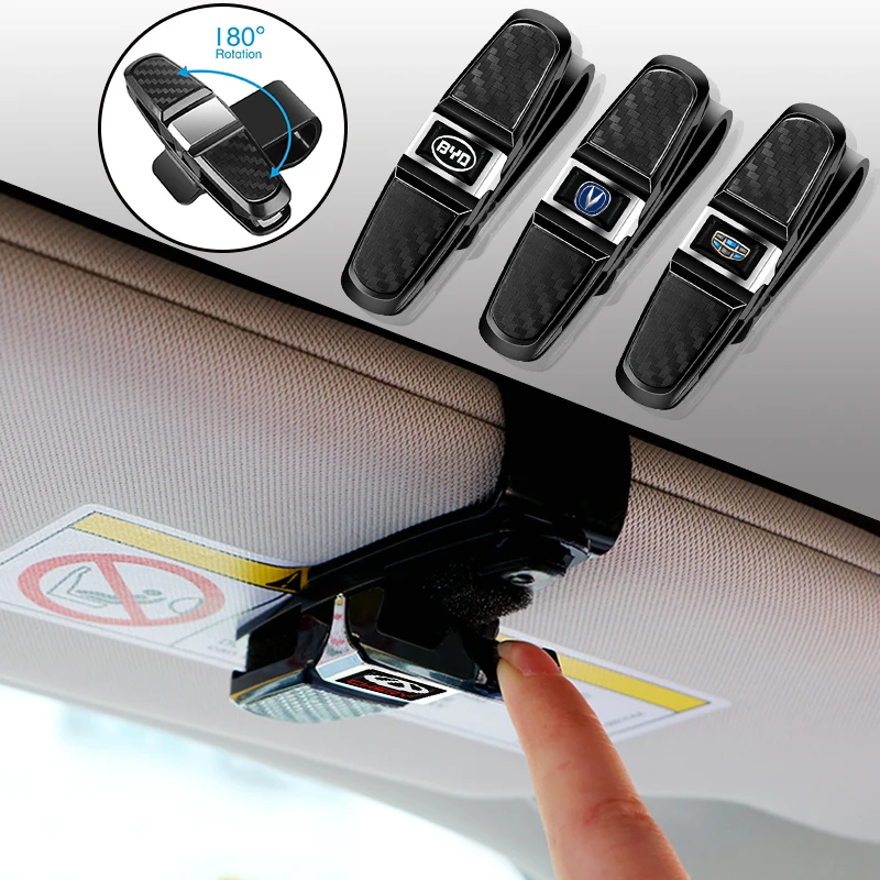 1pcs Car Interior Sun Visor Sunglasses Clip Card for Chevrolet Cruze