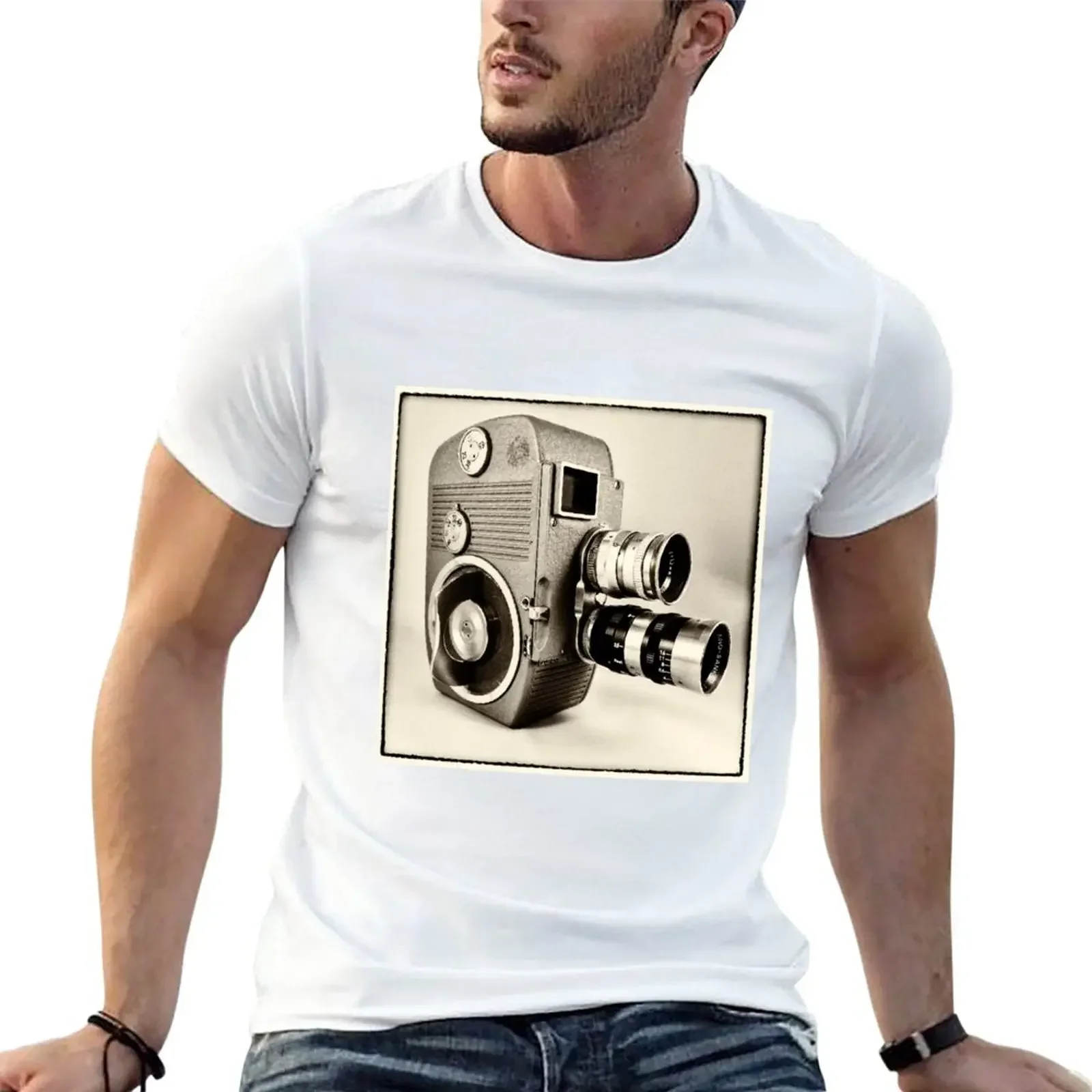 

Sankyo Cine T-Shirt cute tops tees Aesthetic clothing T-shirts for men cotton