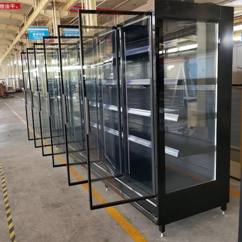 2024 Hot Sale China Supermarket Refrigerator and Freezer Commercial Display Cooler Fridge With Glass Door - Image 6