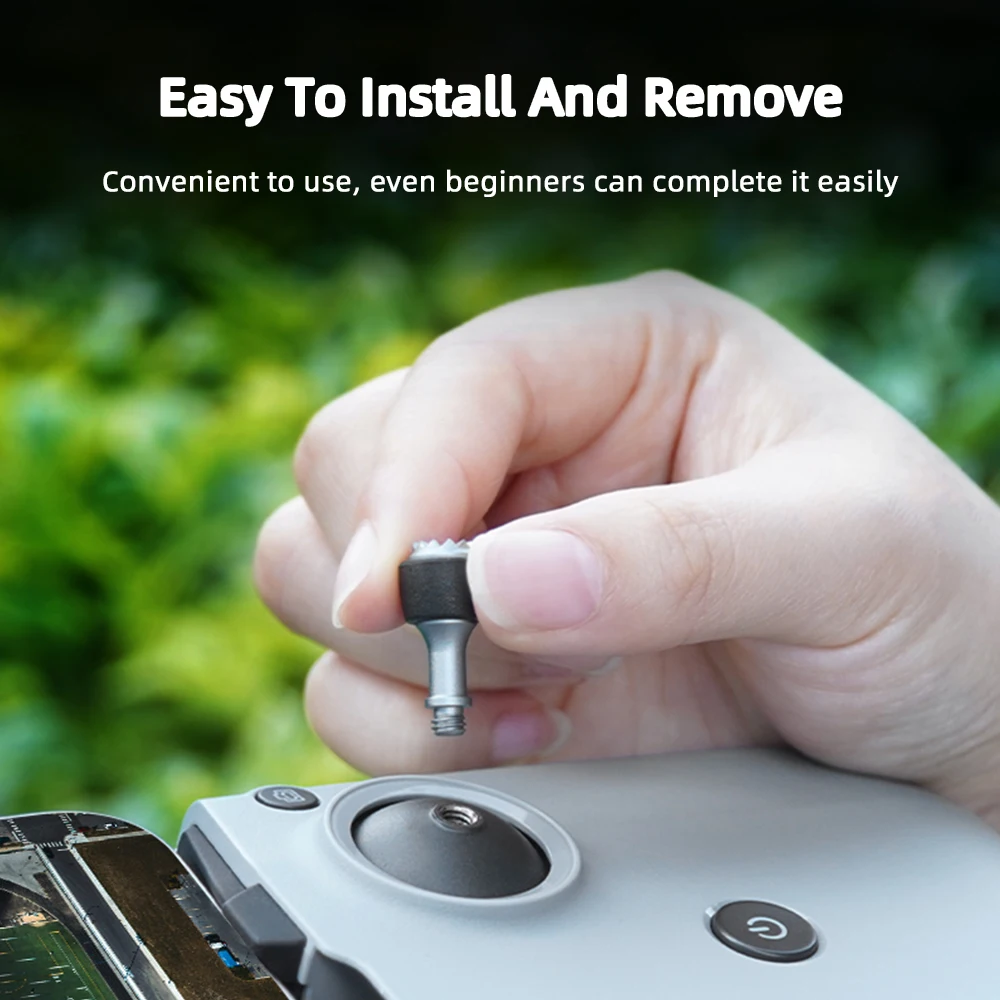 Manche de commande ergonomique du joystick en alliage d'aluminium pour DJI Mavic Air 2/3, détail des matériaux