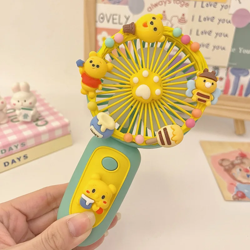 thumbnail image 1 of Nuevo Mini ventilador portátil de Hello Kitty Cinnamoroll con dibujos animados, paquete de Material hecho a mano Diy, miniventilador portátil con carga Usb, regalo portátil, 1 of 5