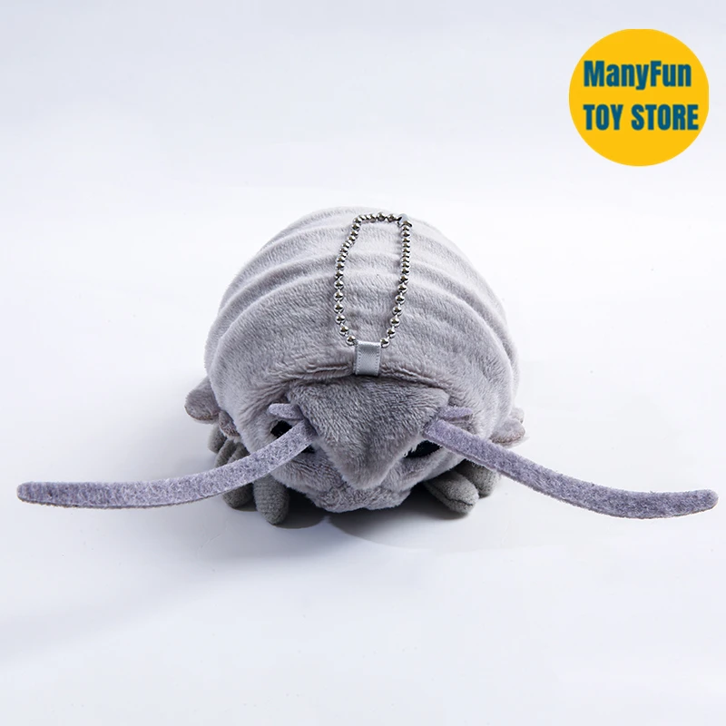Giant Isopod Plush Toys Keychain Plushie Sea Lice Lifelike Animals Simulation Stuffed Doll Key Ring Toy Gifts For Kids 4