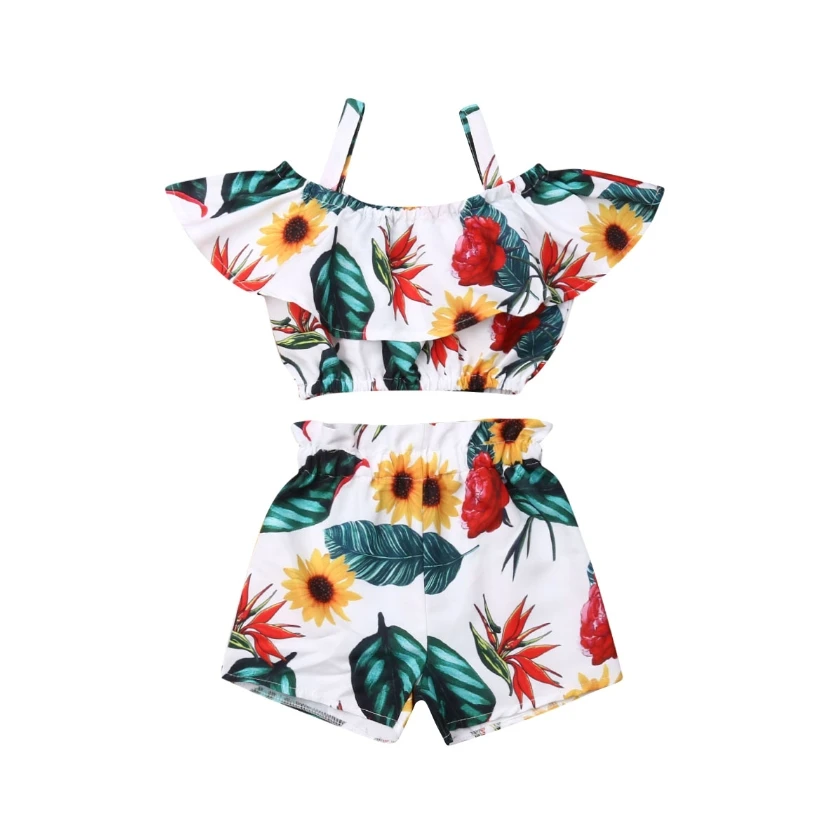 Kids Girls Clothing Set 2Pcs Summer Outfits