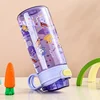 Botella de agua para niños con sorbete y seguro 550ml: Antiderrame Emoape