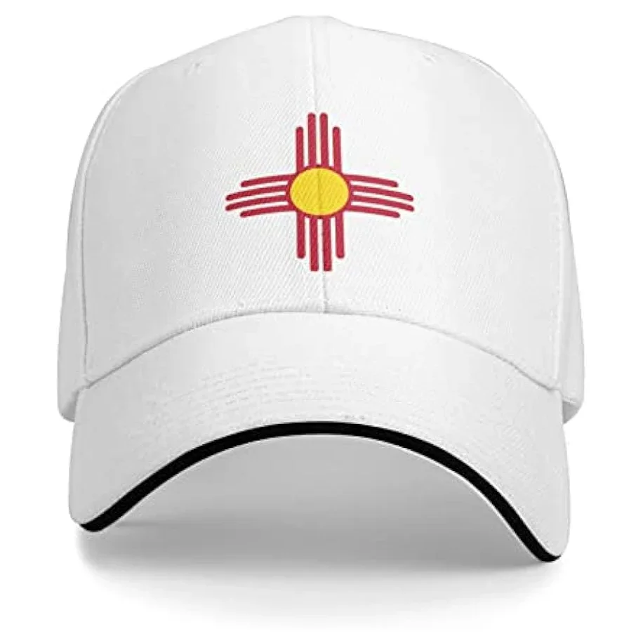 

New Mexico State Flag Unisex Baseball Cap Fits Men Women Adjustable Dad Hat Sandwich Bill Cap