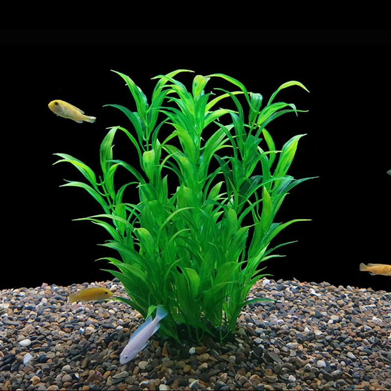 Vibrant Underwater Plastic Aquarium Plants - Lifelike Décor