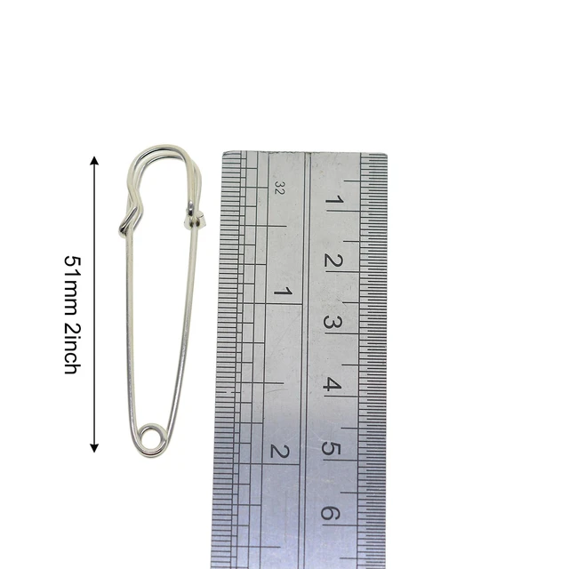 36pcs Extra Large Safety Pins Heavy Duty Sturdy 2 inch 2.5inch 3 inch  Fasterner Pins