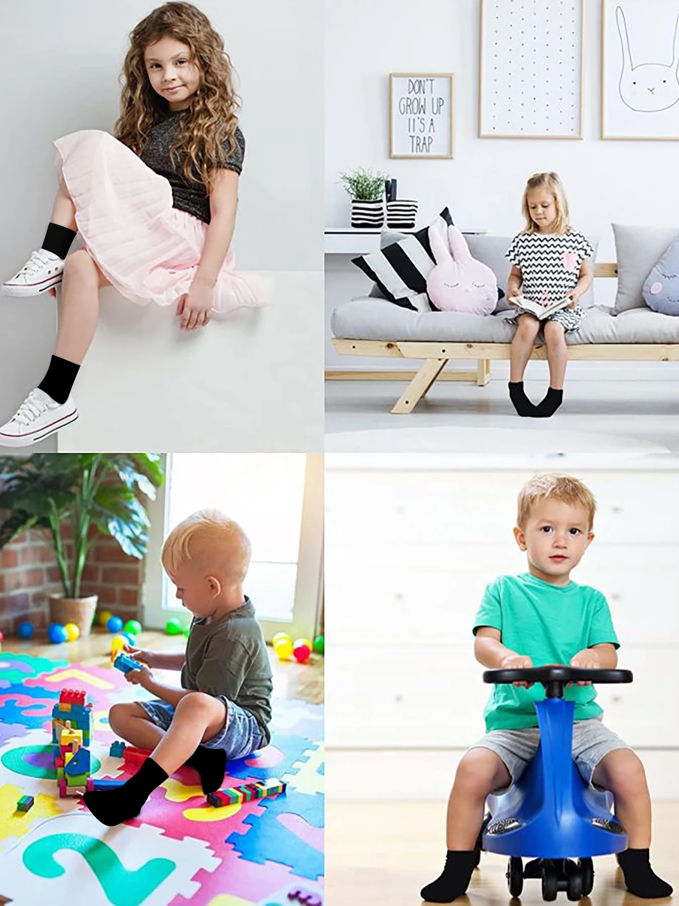Kids Crew Socks, Mid Cut Socks For Toddler Kids Boys Girls(1-14 Years), 15 Pairs Athletic Mid Calf Socks Multipack 6