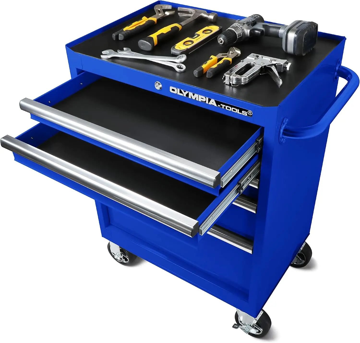 5-Drawer Tool Chest 27-Inch Rolling Metal Tool Storage Cabinet with Casters Locking System Drawer Liner 600 lbs Load Capacity 4