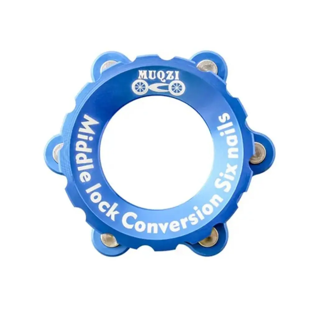 6 Bolts Bike Centerlock Adapter 44mm Axis Aluminum Alloy Bike Hub Center Lock Conversion Tight Fit Anodizing Process