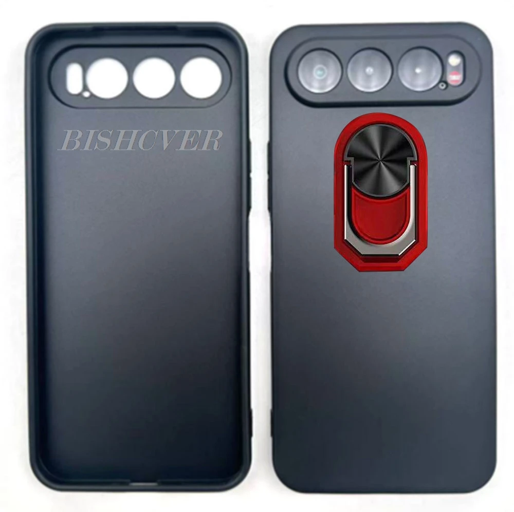 6.78 Back Ring Holder Phone Case - TPU Soft Silicone Cover