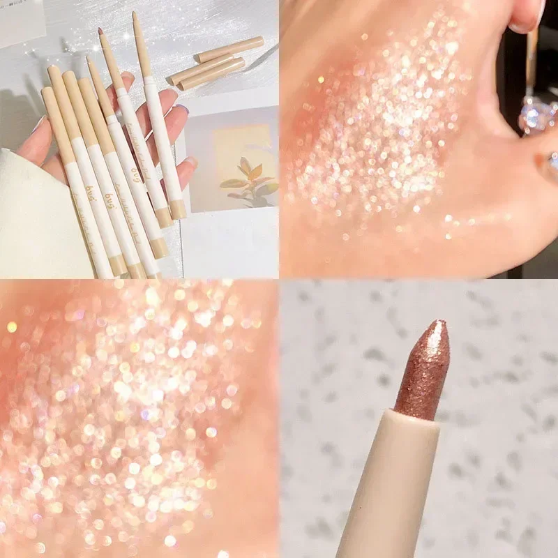 Diamond Lying Silkworm Eyeliner Gel Pen Makeup Eyeshadow Stick Liquid Nude Shadow Waterproof Highlight