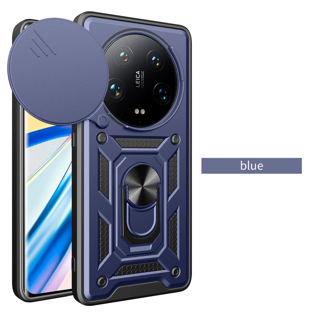 Enhanced Armor Hybrid Ring Back Cover with Camera Protection
