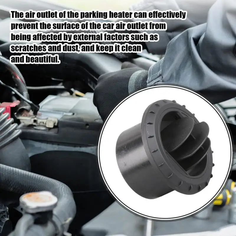 Car Heater Accessories AC Outlet Grille Cover Car Heater Air Outlet Air Vent Louver 60mm 75mm Round Vent Warm Deflector Outlet Rotatable Black Auto Parts For Car
