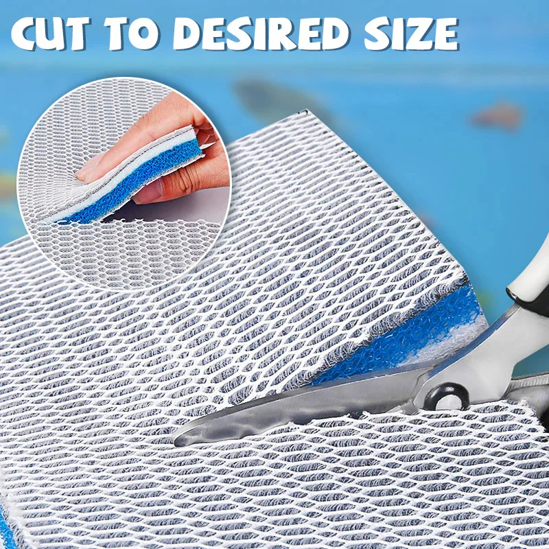 1PC Aquarium 8D Sponge Filter Cotton Denitrifier Accessories Fish Tank Foam Agent Improved 8 Layer Non Gel Filter Pad