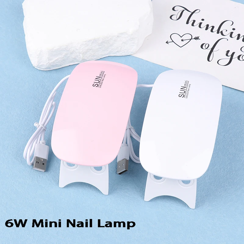 E5 6W Mini Nail Lamp UV LED Gel Polish Cured Dryer Machine Portable USB Women Nails Tool