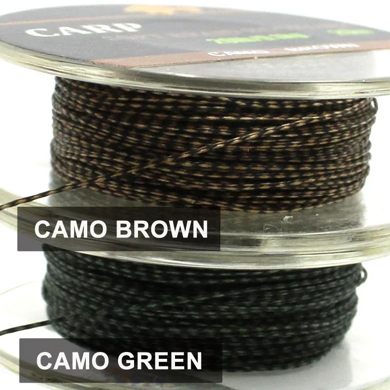 1Piece 20m Carp Fishing Line 15lb/20lb/25lb Soft Braided Hooklink Carp Hair  Ronnie Rig For Carp Fishing Terminal Tackle - AliExpress