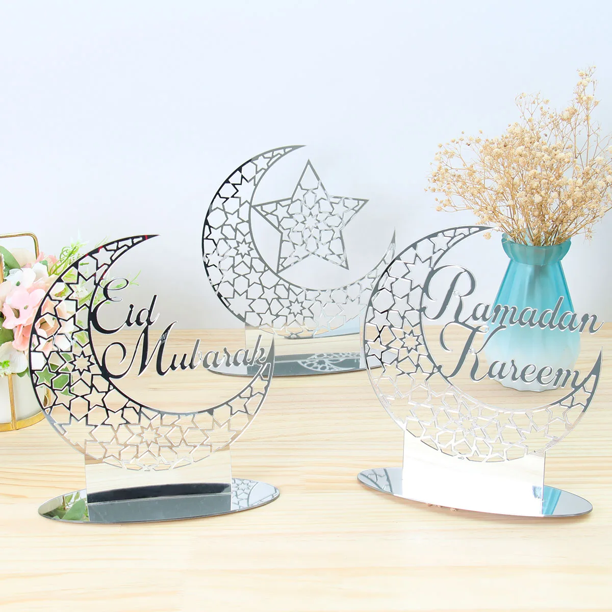 Decorazioni Eid Mubarak 36 Pezzi - Vortici E Striscioni Per Festa Ramadan E Eid Al-fitr - Foto 5