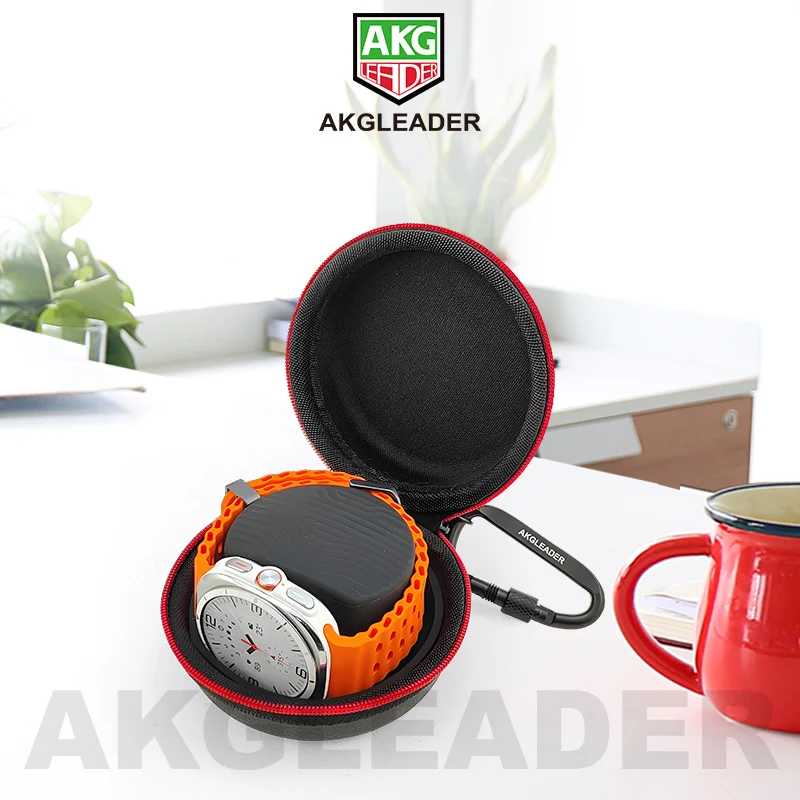 AKGLEADER For Samsung Galaxy Watch 7 ultra 47mm portable watch storage bag case travel hard protection cable bag cover box