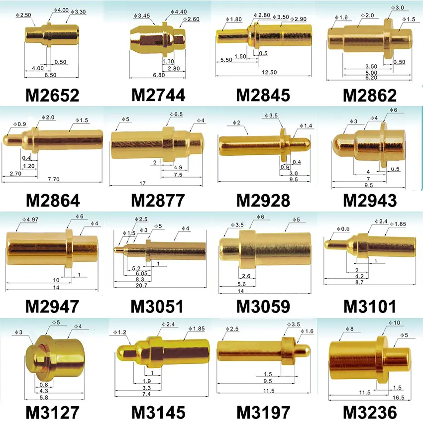 1pcs3A4A5A10A25AHighCurrentPogoPinConnectorChargingContact