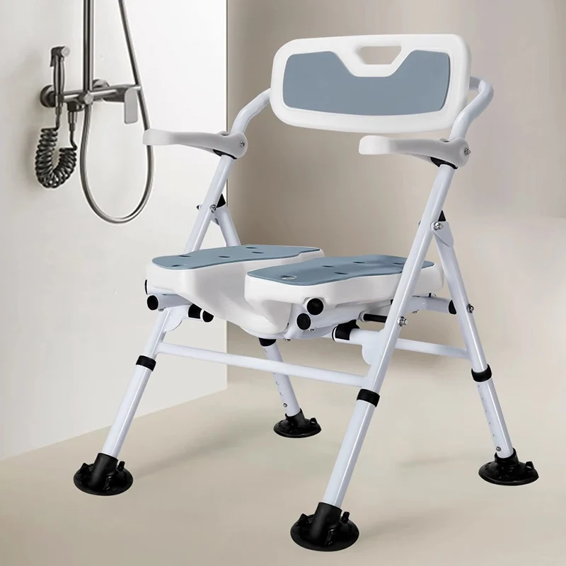 

Folding Portable Bathroom Chair Minder Elderly Toilet Shower Stool Tourist Outdoor Designer Taburete Plegable Trendy Furniture