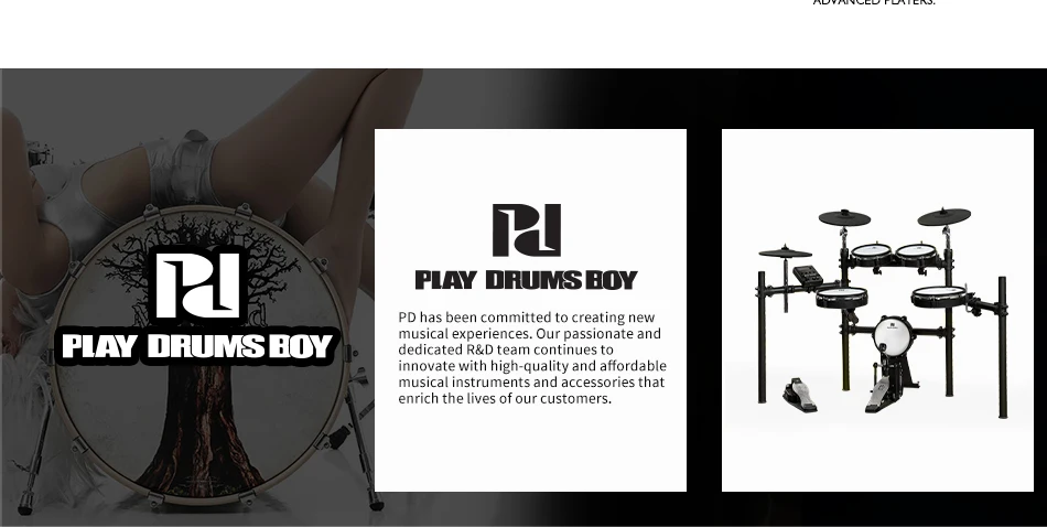 Electric Drum Set 5 Drums 3 Cymbals Mesh Head Electronic Drum Kit For Sale Beginners Students Music Training