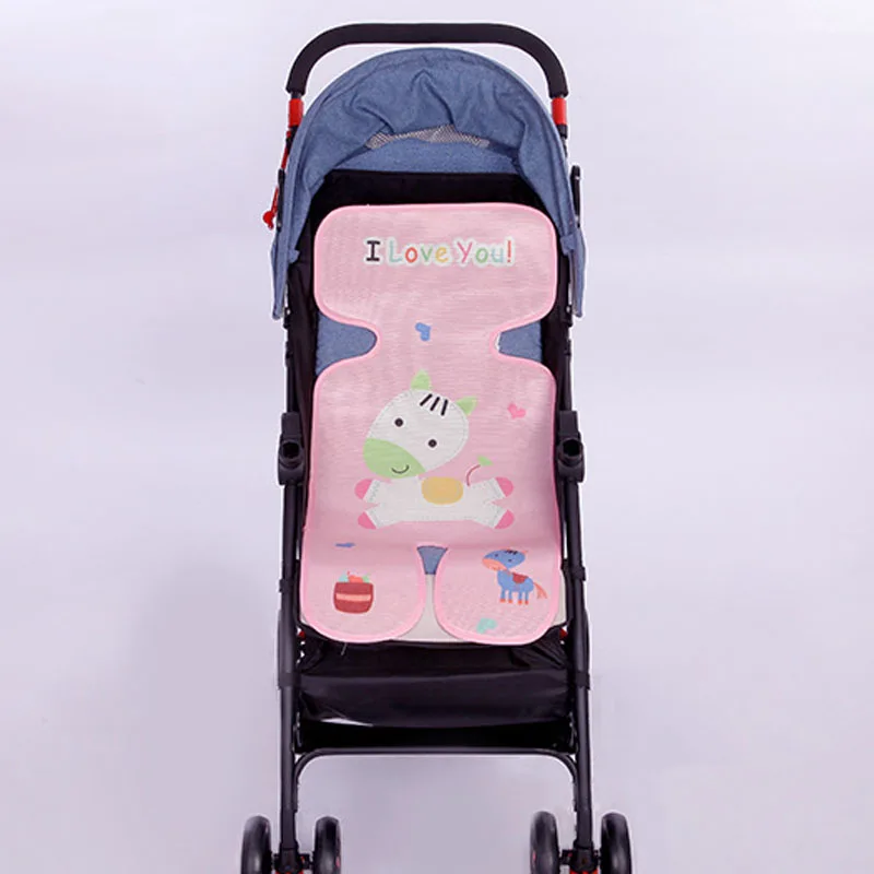 

Summer Baby Stroller Cool Seat Cushion Kids Ice Silk Pushchair Car Cart High Chair Pad Accessories