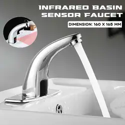 Hot & Cold Bathroom Automatic Touch Free Infrared Motin Sensor Faucets Water Saving Inductive Electric Water Tap Mixer Power