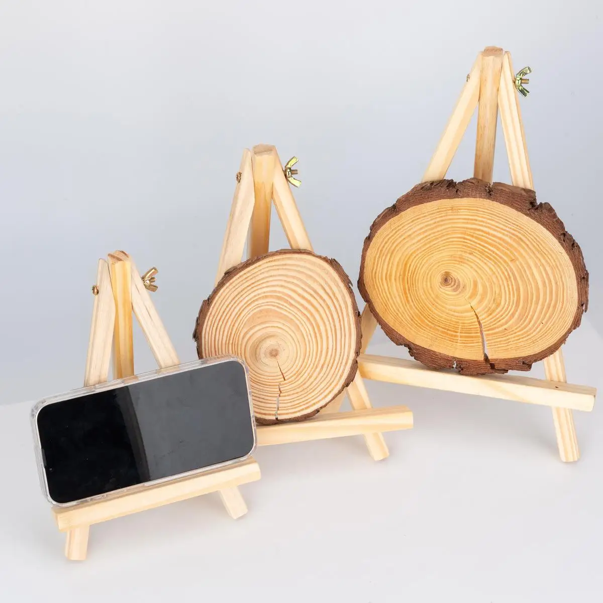Small Desk Easels Canvas Painting Holder Mini Wooden Tripod Easels Tabletop Display Stand For Photo Chalkboard Signs 1pc
